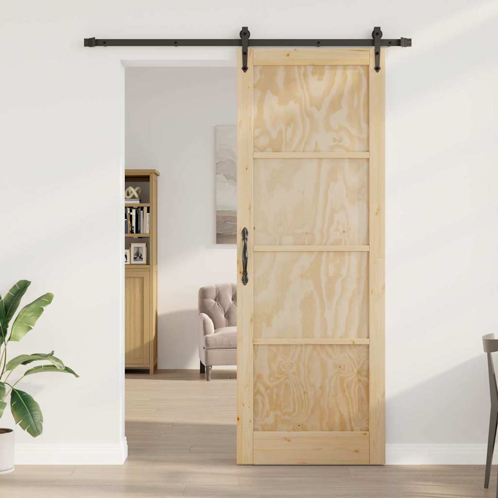 Sliding Door Other ORKDAL Natural and black 83 x 232 cm