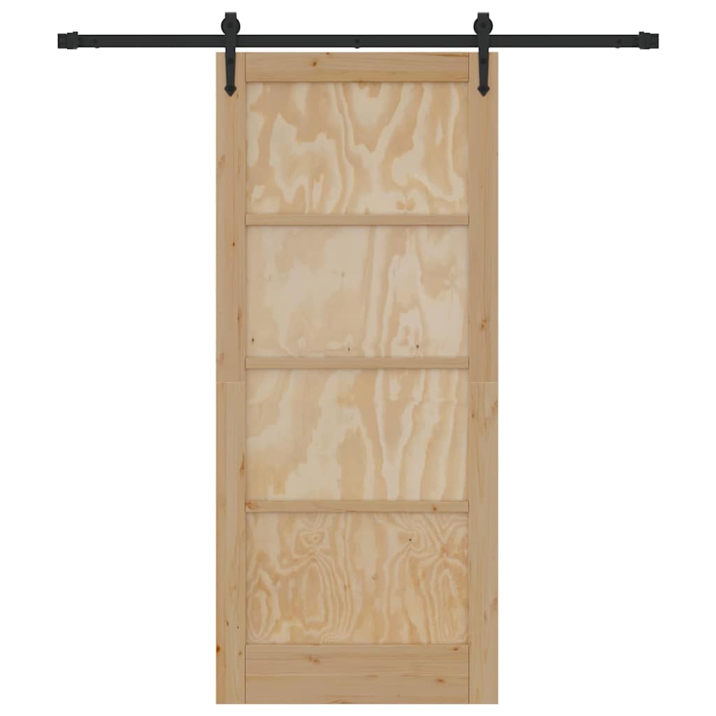 Sliding Door Other ORKDAL Natural and black 86 x 198.5 cm