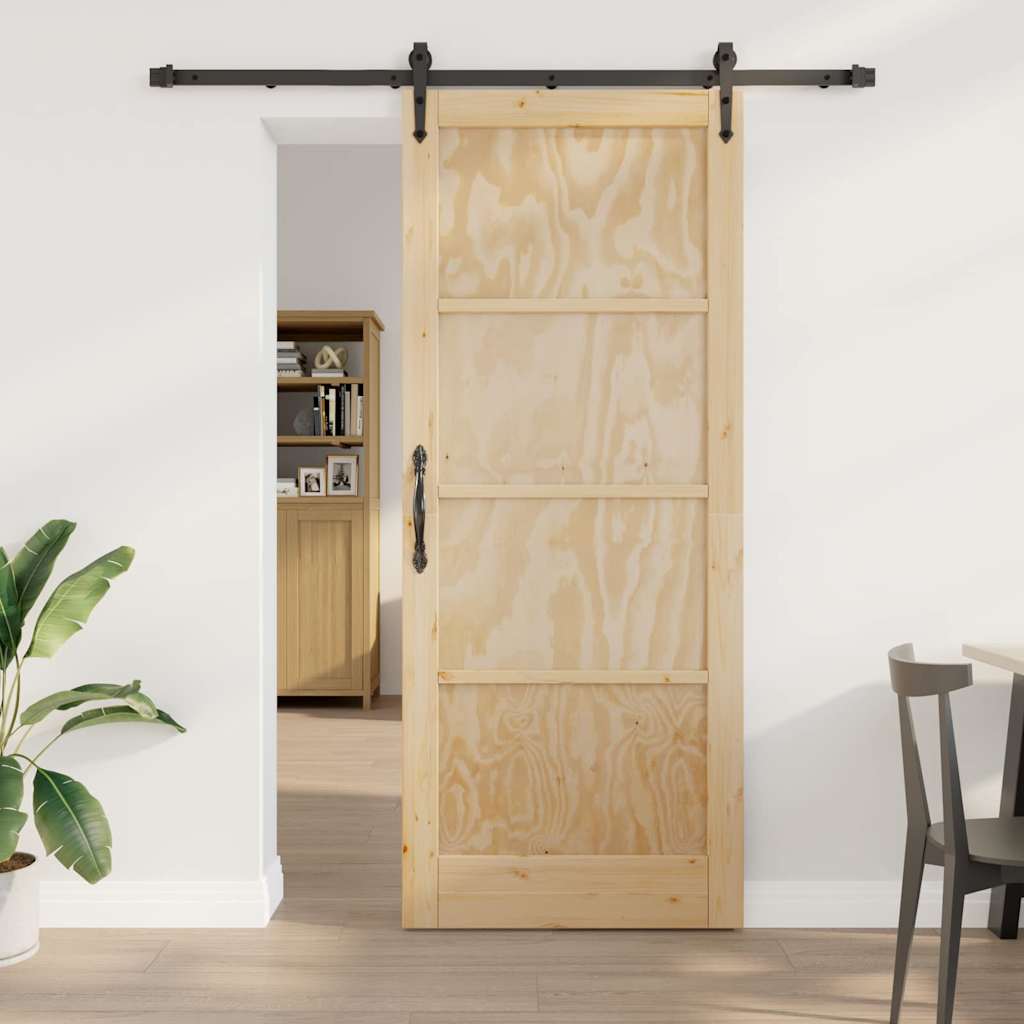 Sliding Door Other ORKDAL Natural and black 86 x 211 cm