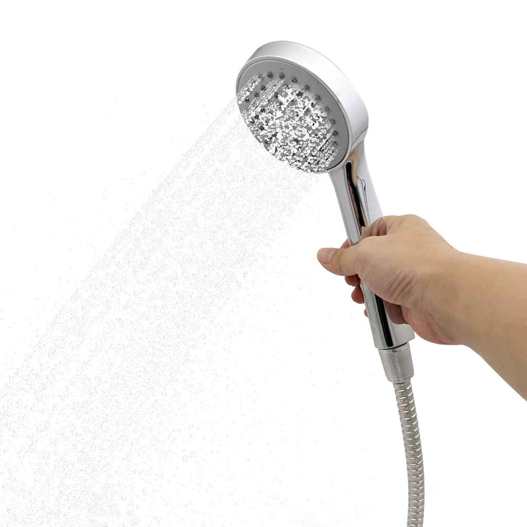 Outdoor Solar Shower Black 217 cm PVC and aluminium