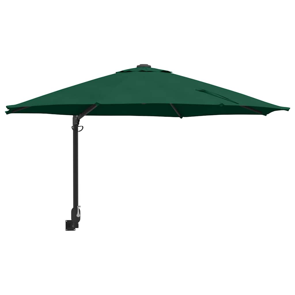 Garden Parasol Green and Black 248 x 248 x 148 cm