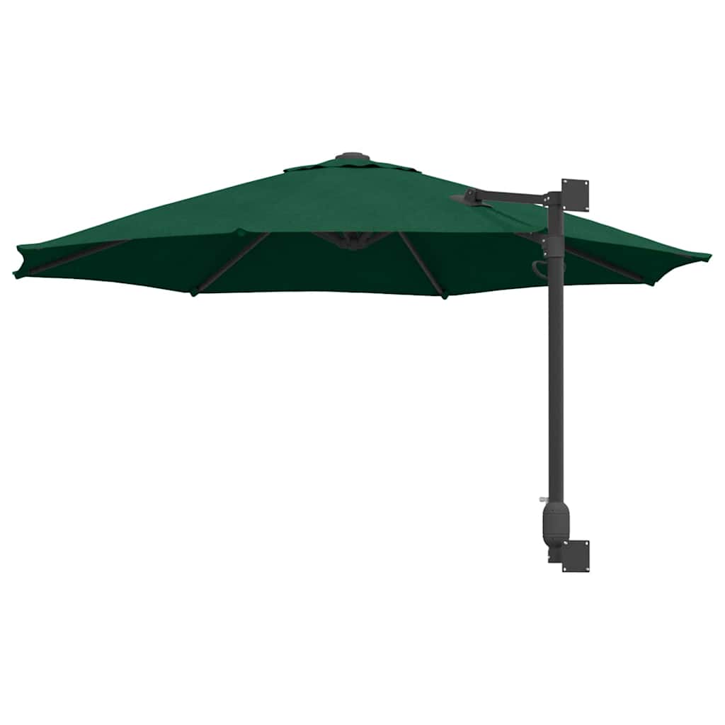 Garden Parasol Green and Black 248 x 248 x 148 cm