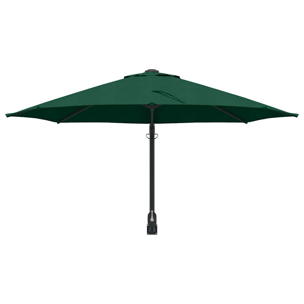 Garden Parasol Green and Black 248 x 248 x 148 cm