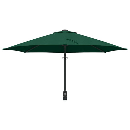 Garden Parasol Green and Black 248 x 248 x 148 cm
