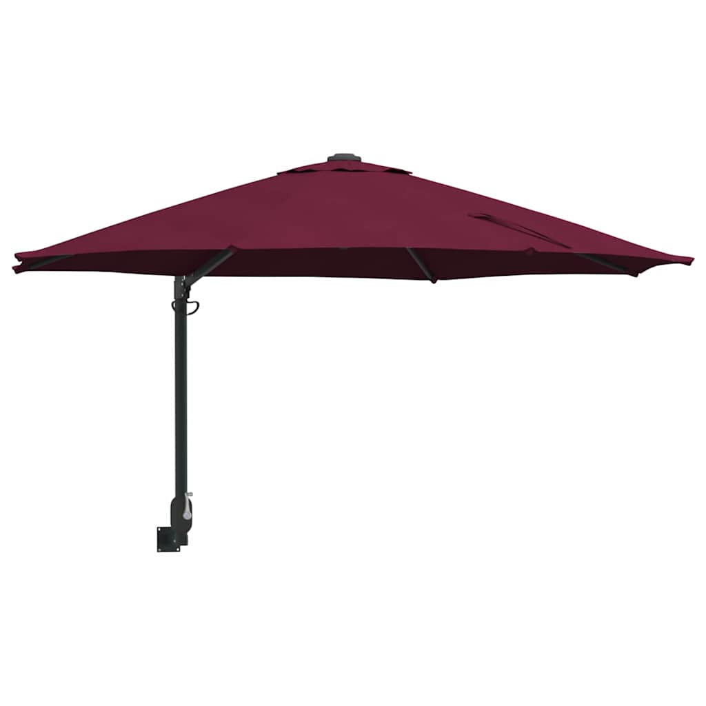 Garden Parasol Red and Black 248 x 248 x 148 cm