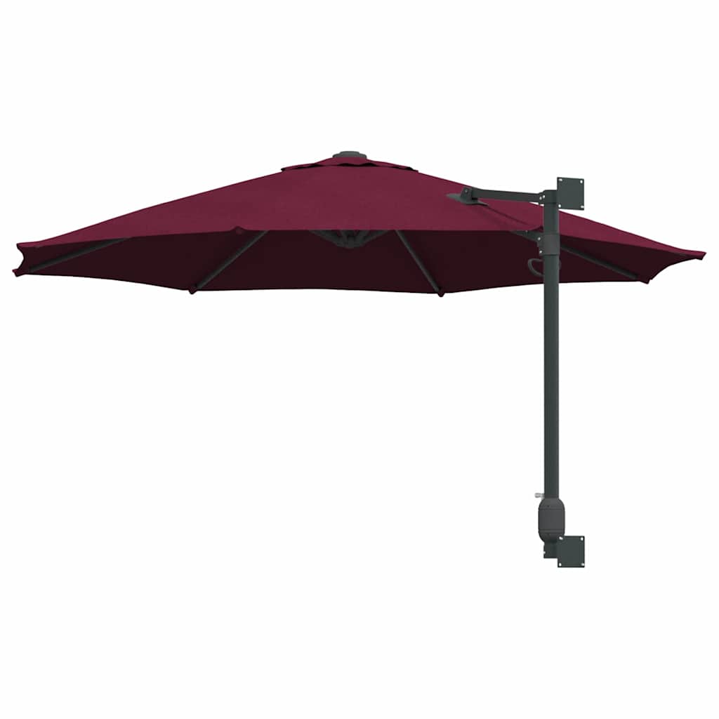Garden Parasol Red and Black 248 x 248 x 148 cm