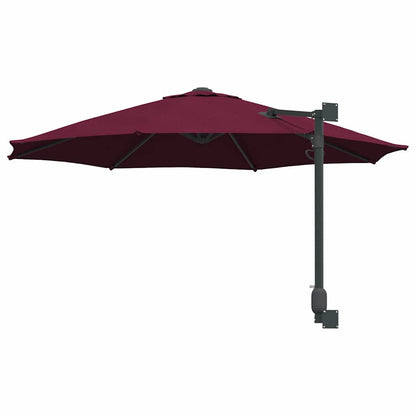 Garden Parasol Red and Black 248 x 248 x 148 cm