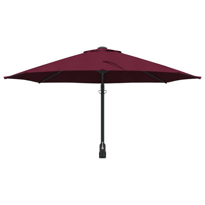Garden Parasol Red and Black 248 x 248 x 148 cm