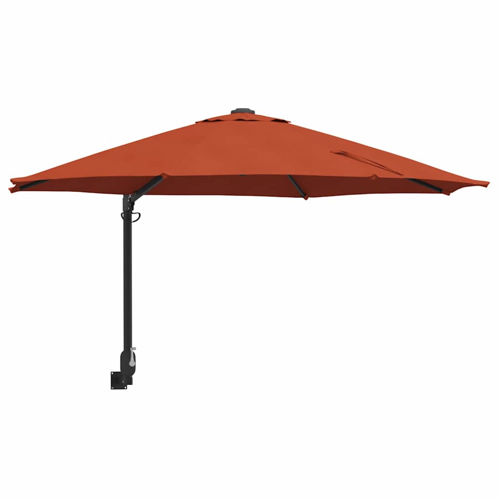 Garden Parasol Red and Black 248 x 248 x 148 cm