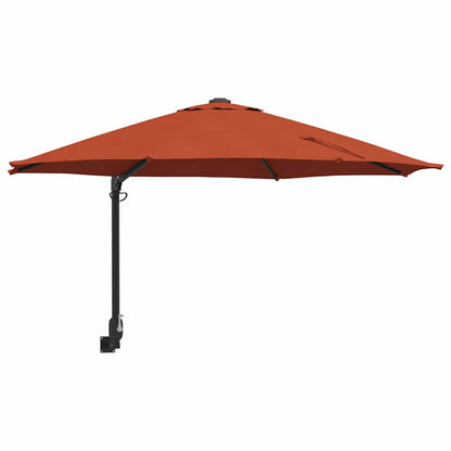 Garden Parasol Red and Black 248 x 248 x 148 cm