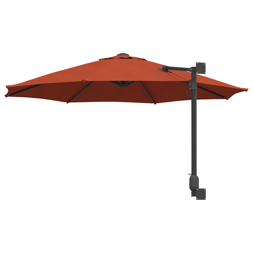 Garden Parasol Red and Black 248 x 248 x 148 cm