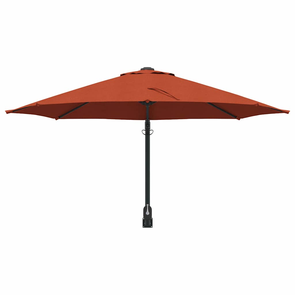 Garden Parasol Red and Black 248 x 248 x 148 cm
