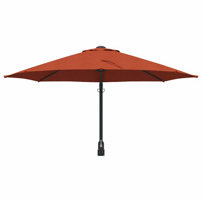 Garden Parasol Red and Black 248 x 248 x 148 cm