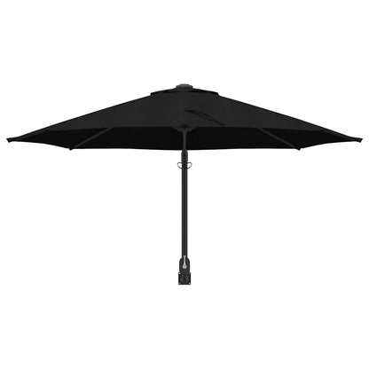 Garden Parasol Black and Black 248 x 248 x 148 cm