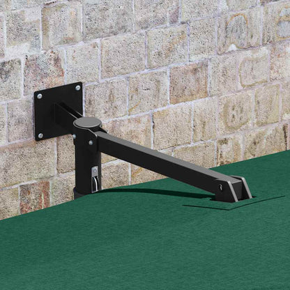 Garden Parasol Green and Black 248.5 x 247.5 x 160 cm
