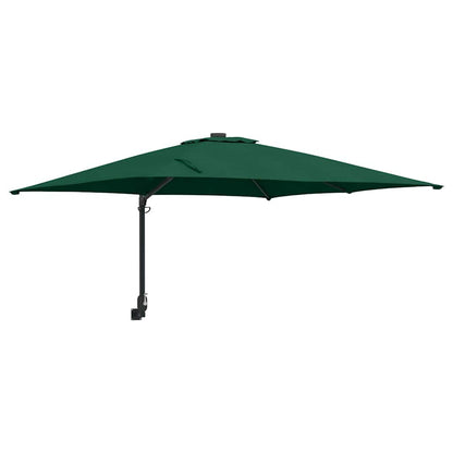 Garden Parasol Green and Black 248.5 x 247.5 x 160 cm