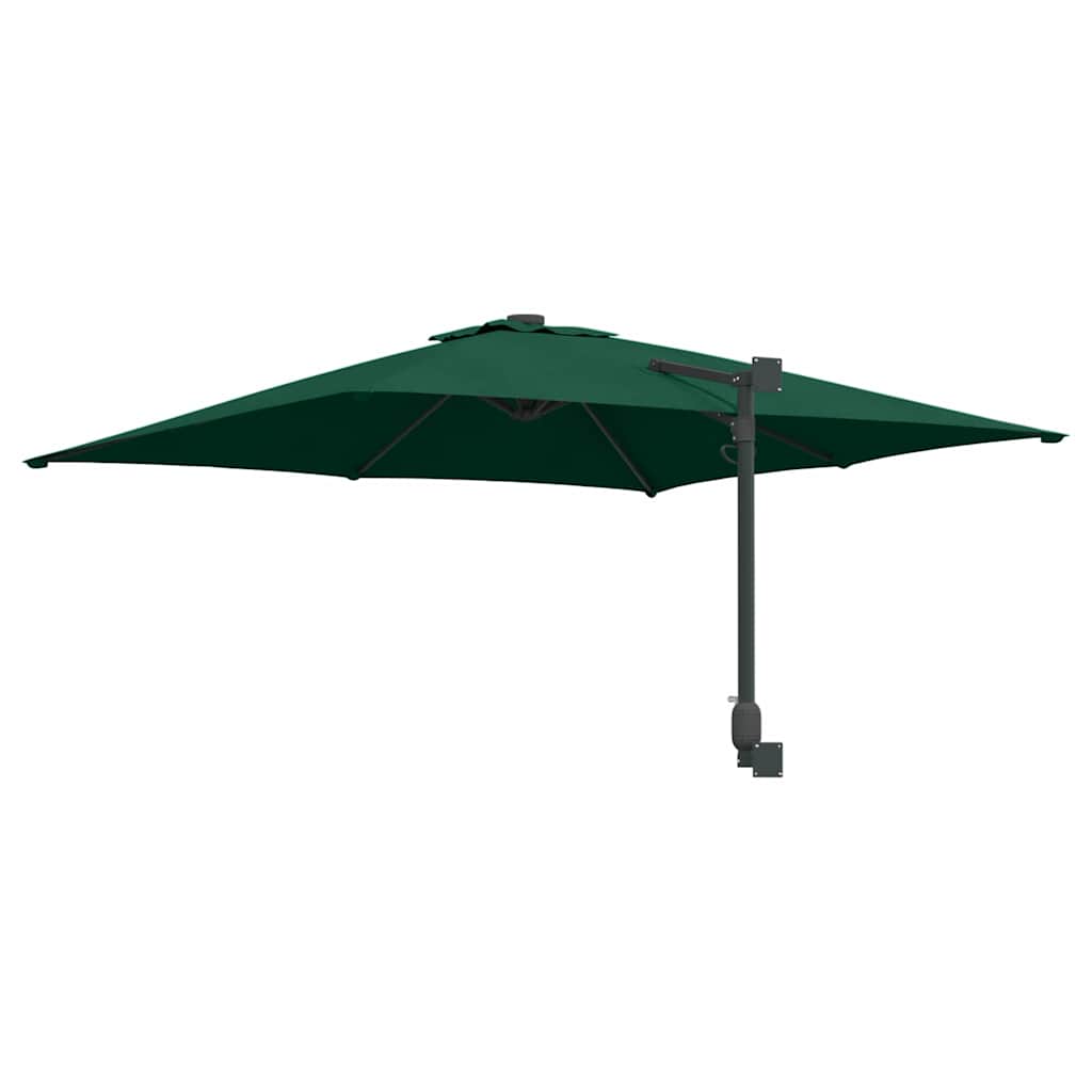 Garden Parasol Green and Black 248.5 x 247.5 x 160 cm