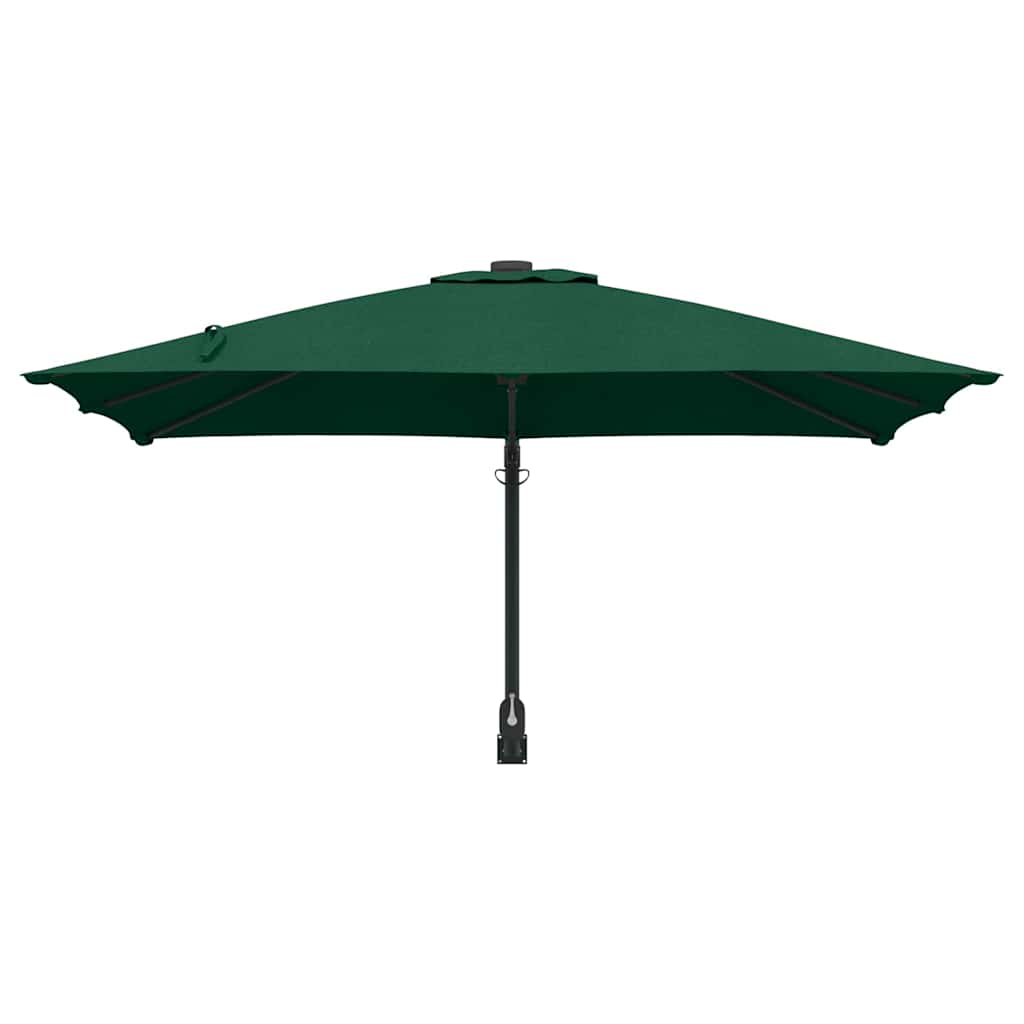 Garden Parasol Green and Black 248.5 x 247.5 x 160 cm