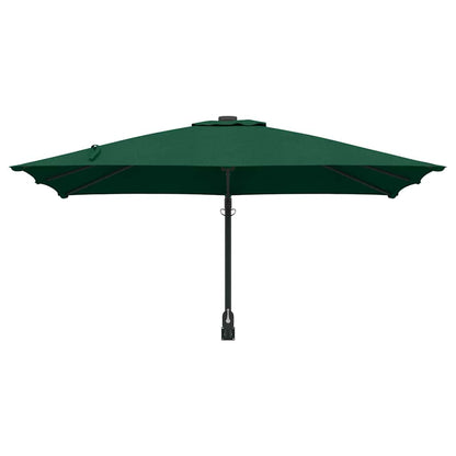 Garden Parasol Green and Black 248.5 x 247.5 x 160 cm