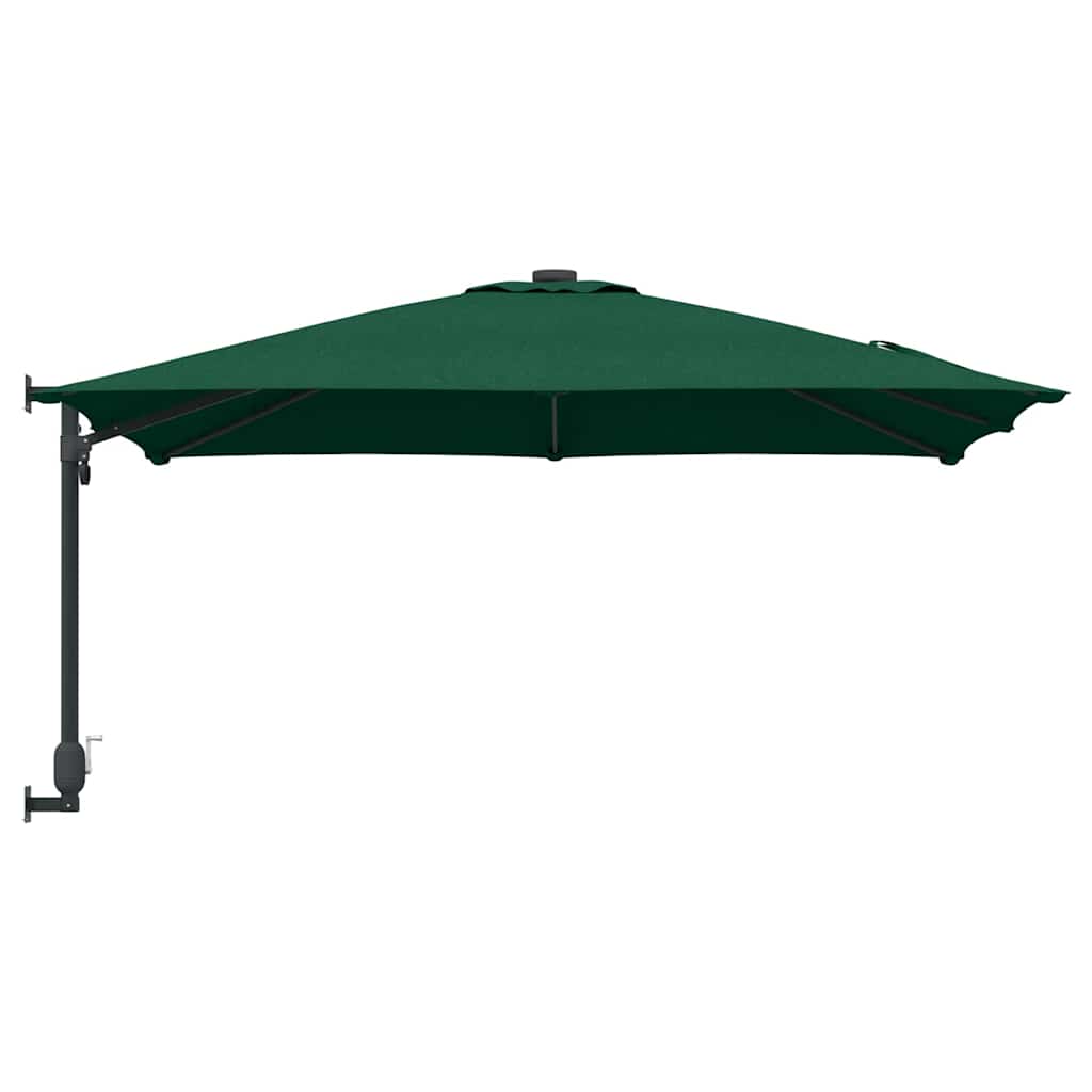 Garden Parasol Green and Black 248.5 x 247.5 x 160 cm