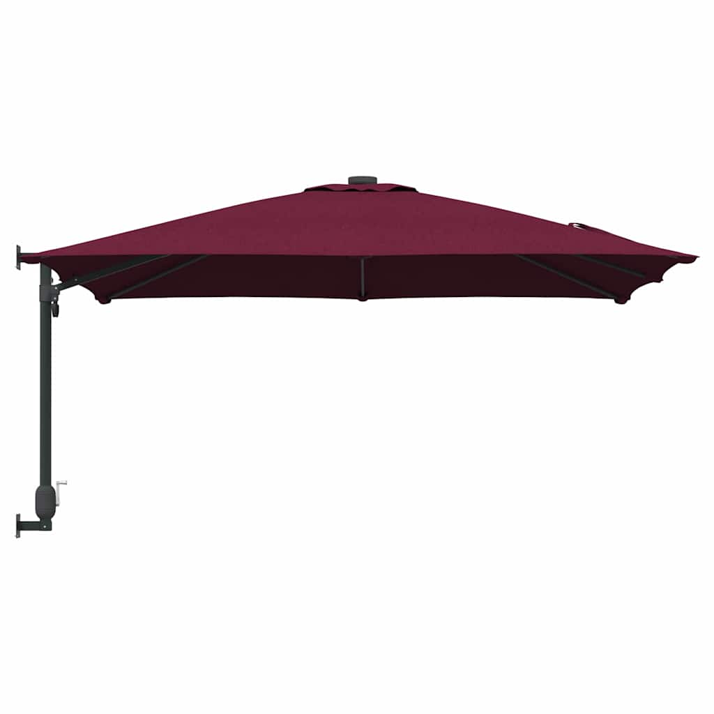 Garden Parasol Red and Black 248.5 x 247.5 x 160 cm