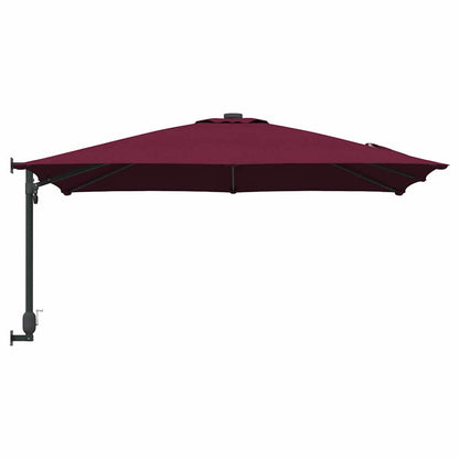 Garden Parasol Red and Black 248.5 x 247.5 x 160 cm