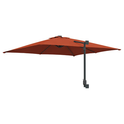 Garden Parasol Red and Black 248.5 x 247.5 x 160 cm