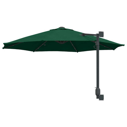 Garden Parasol Manual Green and Black 248 x 248 x 148 cm