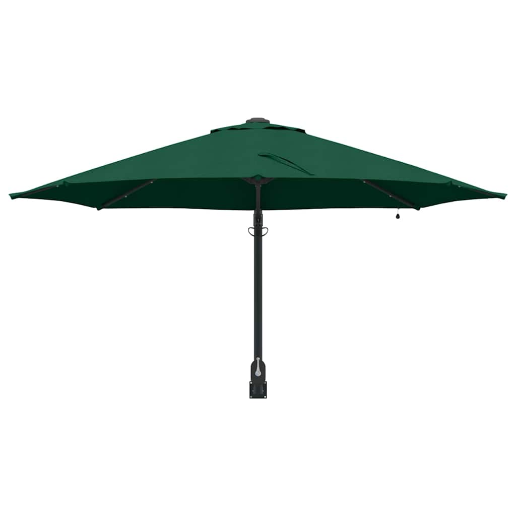 Garden Parasol Manual Green and Black 248 x 248 x 148 cm