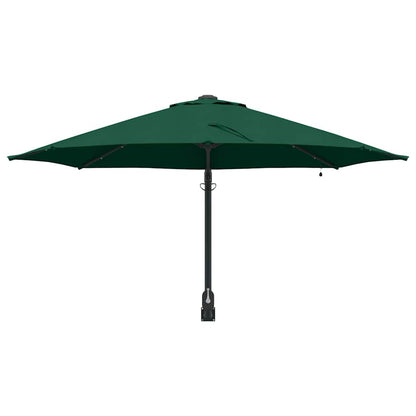 Garden Parasol Manual Green and Black 248 x 248 x 148 cm