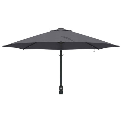 Garden Parasol Manual Anthracite and Black 248 x 248 x 148 cm