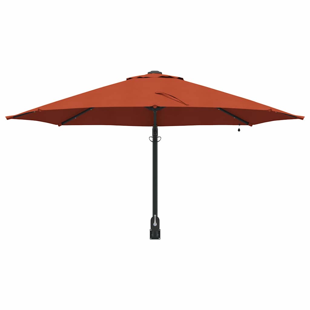 Garden Parasol Manual Red and Black 248 x 248 x 148 cm