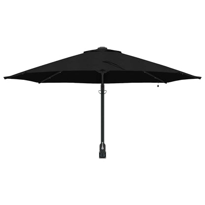 Garden Parasol Manual Black and Black 248 x 248 x 148 cm