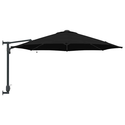 Garden Parasol Manual Black and Black 248 x 248 x 148 cm