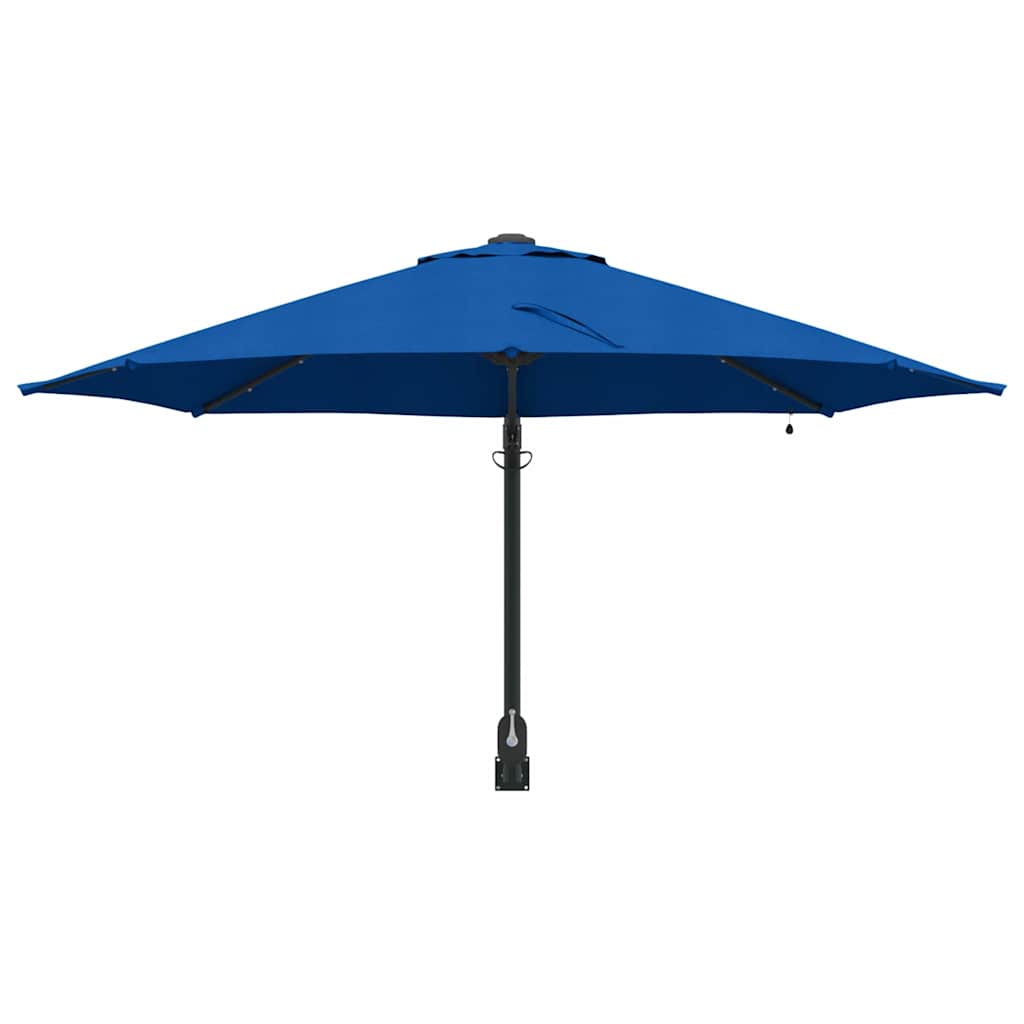 Garden Parasol Manual Blue and Black 248 x 248 x 148 cm