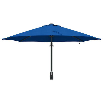 Garden Parasol Manual Blue and Black 248 x 248 x 148 cm