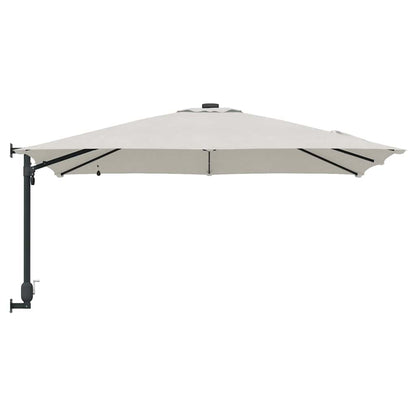 Garden Parasol Sand 248.5 x 247.5 x 160 cm Fabric