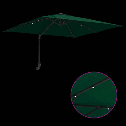 Garden Parasol Green 248.5 x 247.5 x 160 cm Fabric