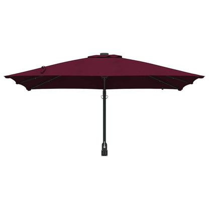 Garden Parasol Bordeaux red 248.5 x 247.5 x 160 cm Fabric