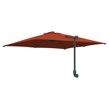 Garden Parasol Terracotta 248.5 x 247.5 x 160 cm Fabric