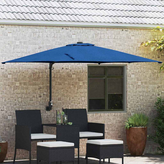 Garden Parasol Azurblau 248.5 x 247.5 x 160 cm Fabric