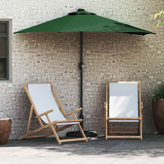 Garden Parasol Green 294 x 150 x 223 cm Fabric