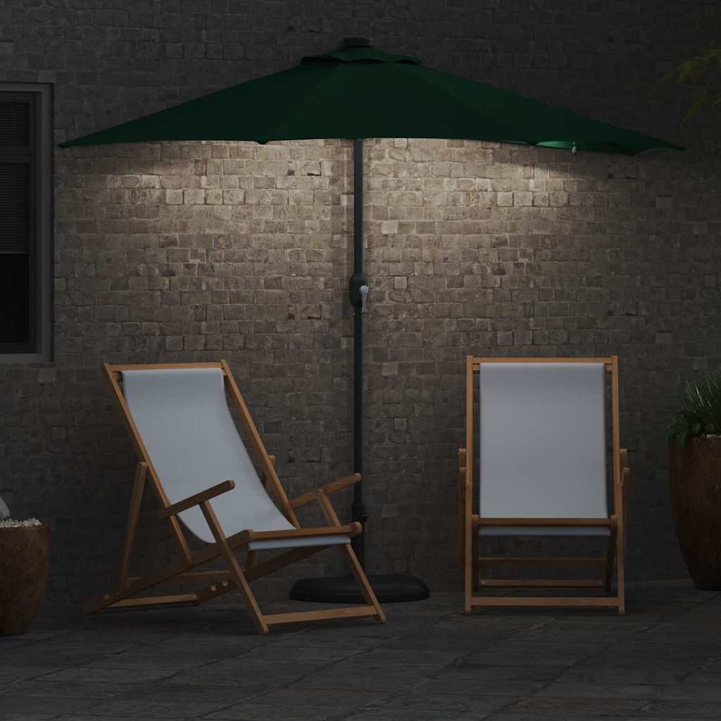 Garden Parasol Green 294 x 150 x 223 cm Fabric