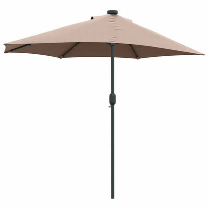 Garden Parasol Taupe 294 x 150 x 223 cm Fabric