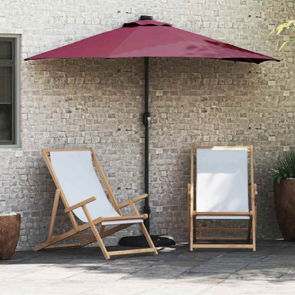 Garden Parasol Bordeaux red 294 x 150 x 223 cm Fabric