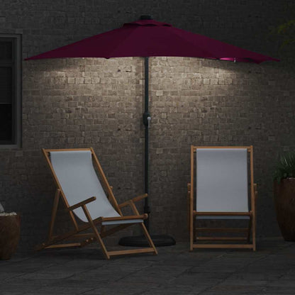 Garden Parasol Bordeaux red 294 x 150 x 223 cm Fabric