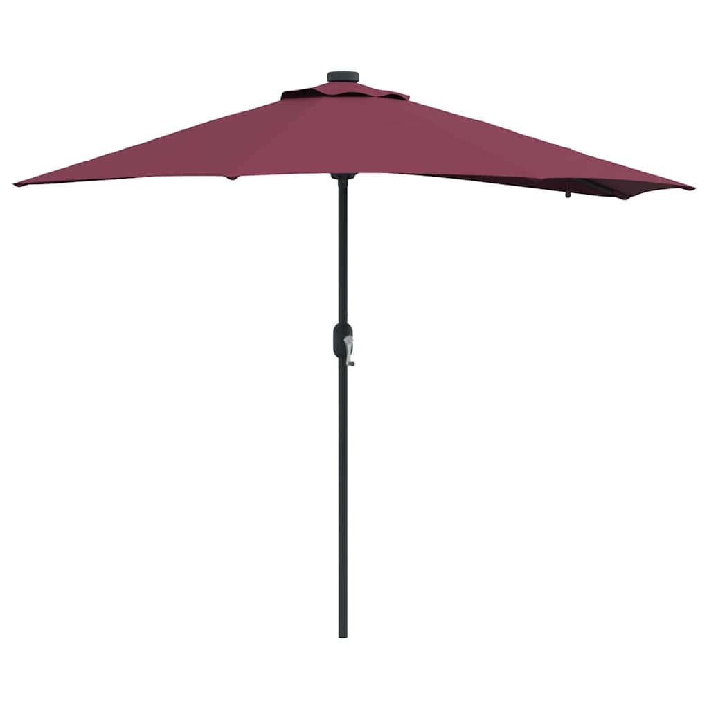 Garden Parasol Bordeaux red 294 x 150 x 223 cm Fabric