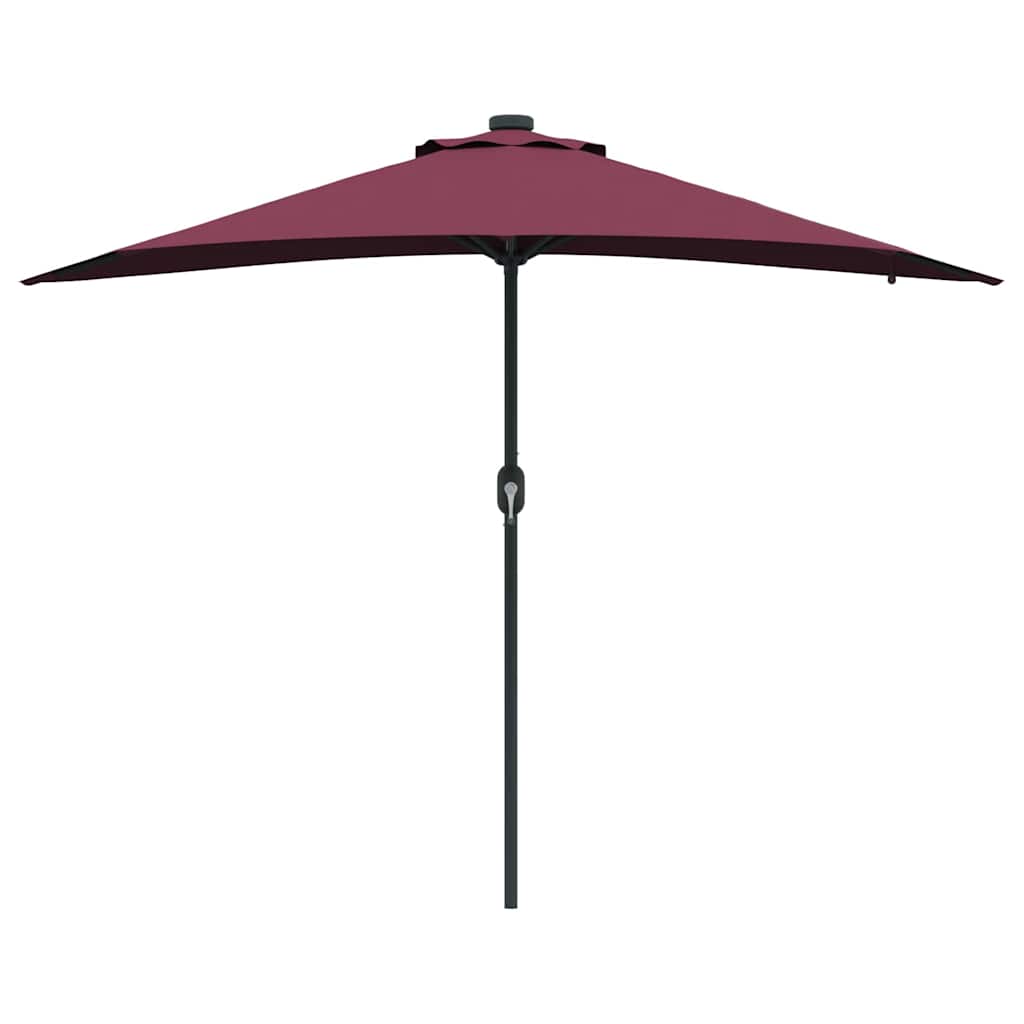Garden Parasol Bordeaux red 294 x 150 x 223 cm Fabric