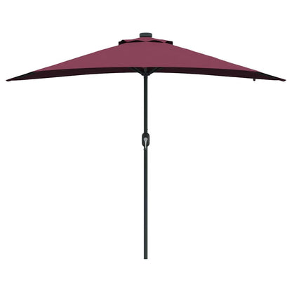 Garden Parasol Bordeaux red 294 x 150 x 223 cm Fabric
