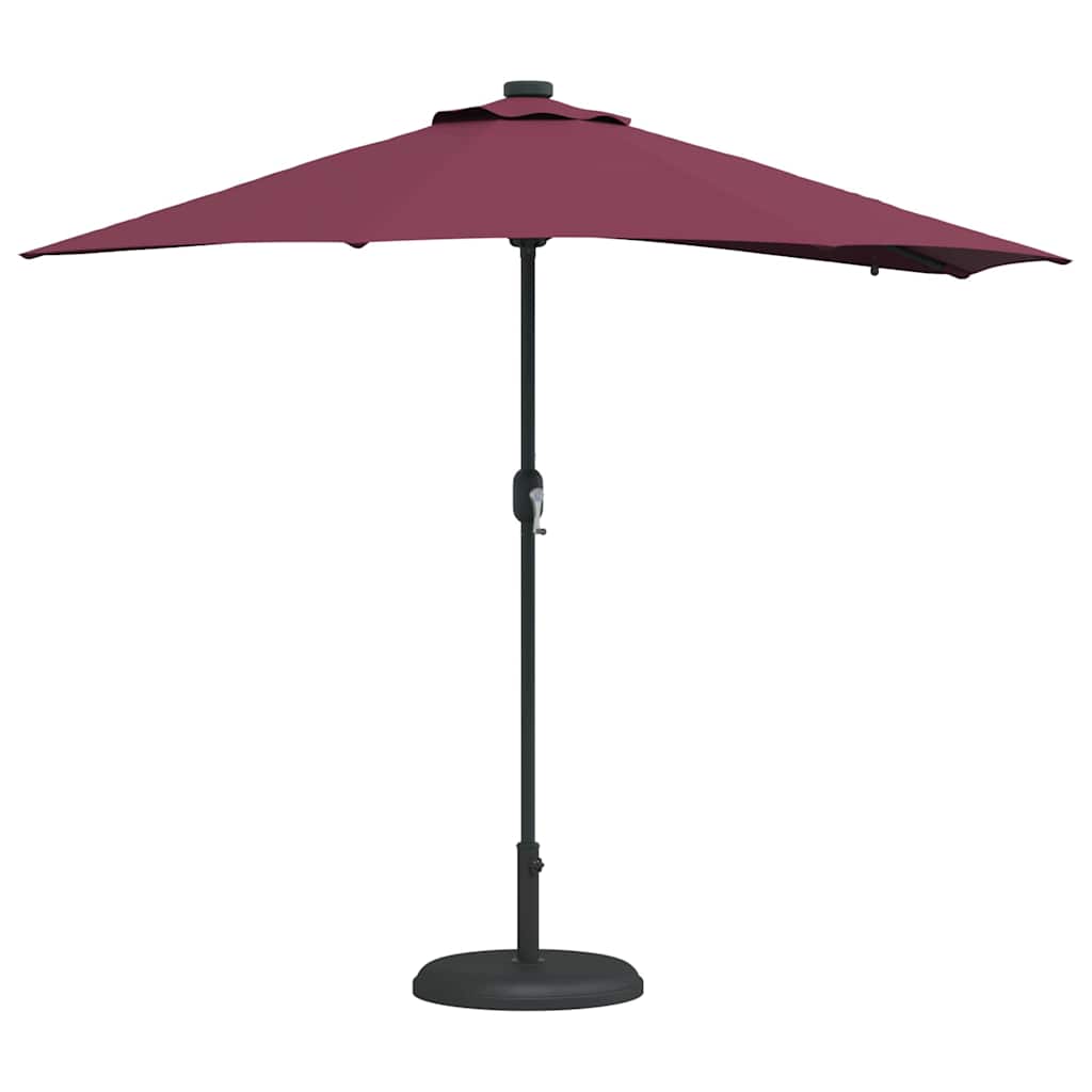 Garden Parasol Bordeaux red 294 x 150 x 223 cm Fabric